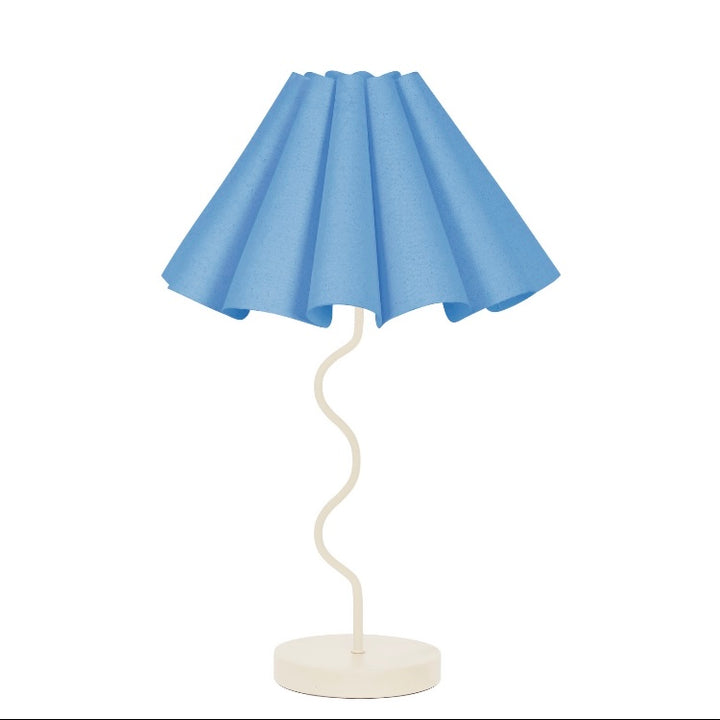 Cora Table Lamp - Tranquil Blue / White