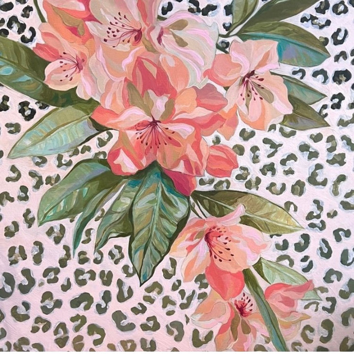 Floral Leopard Original Art