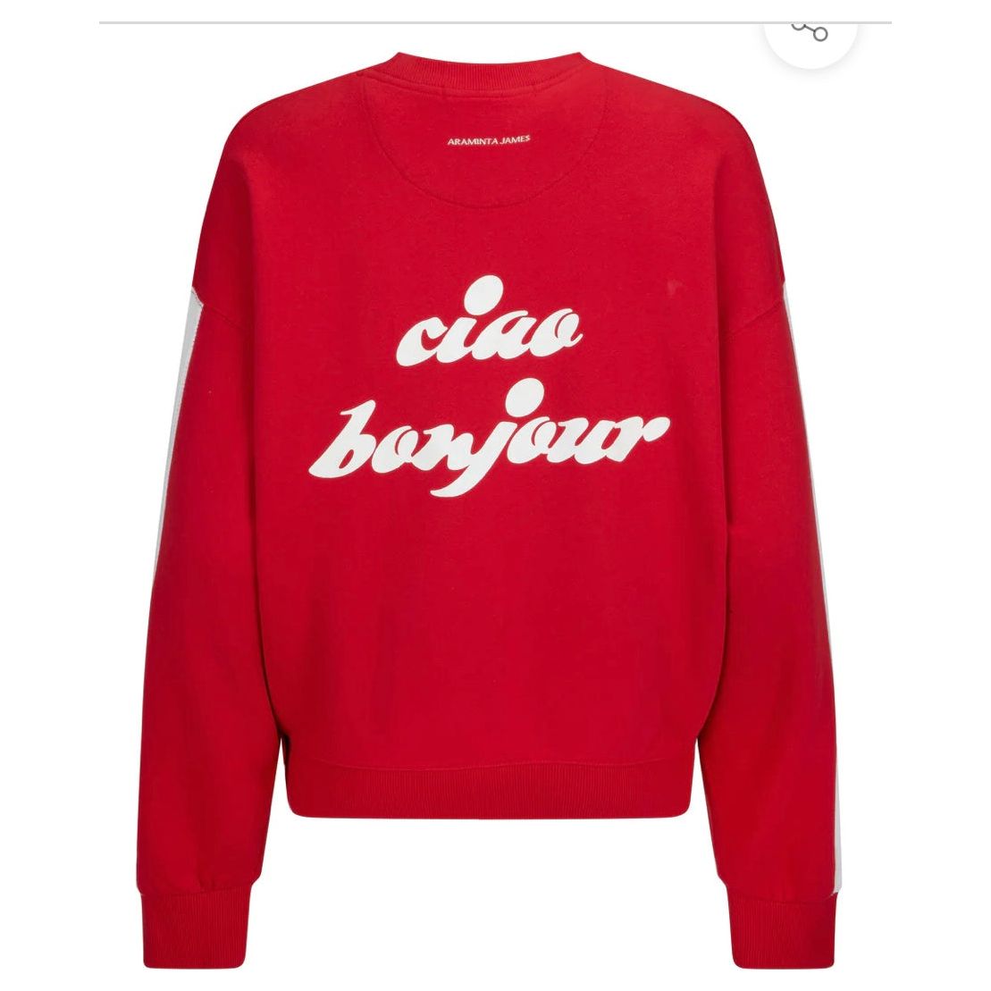 Araminta James- CIAO BONJOUR SWEATSHIRT CHERRY