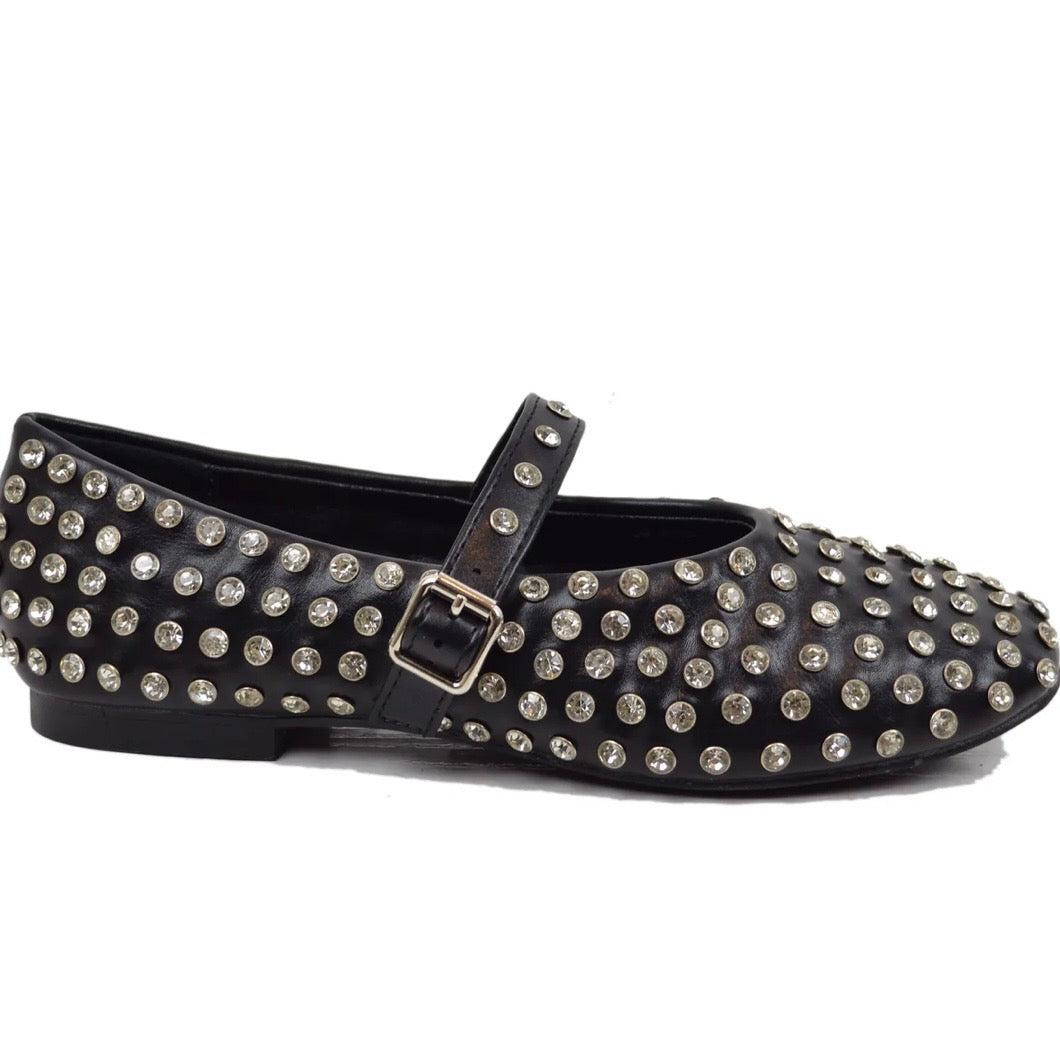 MARY JANES-BLACK/ DIAMONTIE