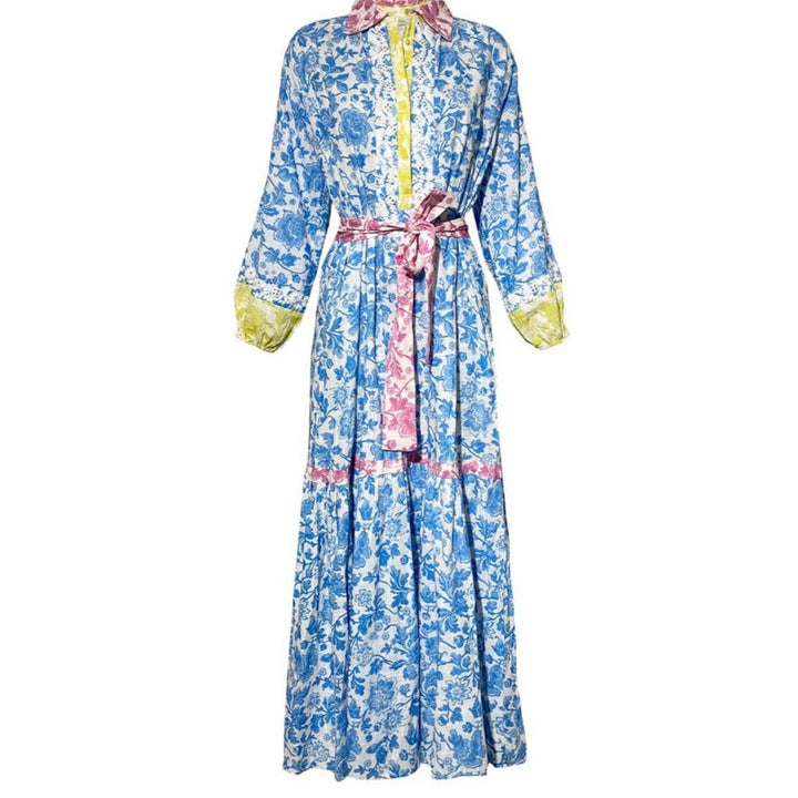 MISS JUNE JOUR DRESS- BLUE- PRE ORDER AUGUST