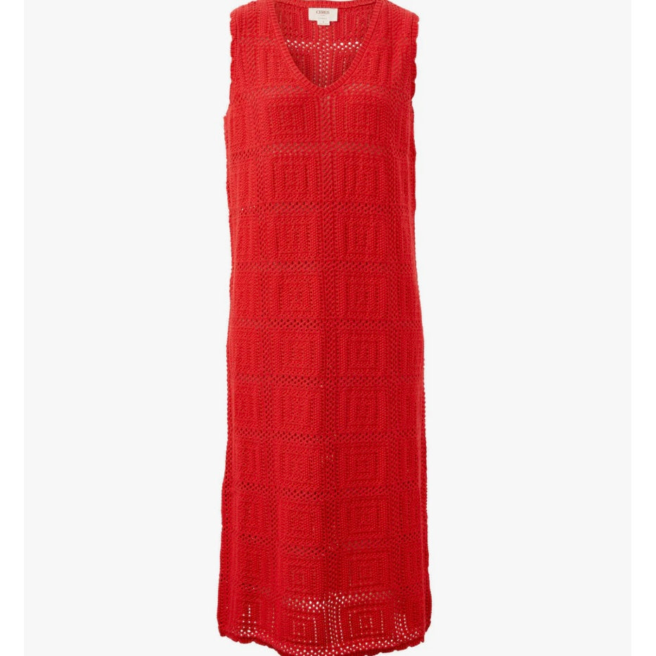 Luella Knit Midi Tank Dress | Heritage Red