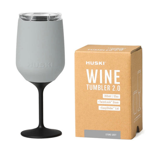 Huski Wine Tumbler 2.0-Stone Grey