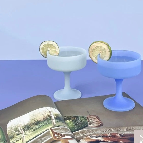 MECC-UNBREAKABLE SILICONE COCKTAIL COUPES-SKY & KINGFISHER