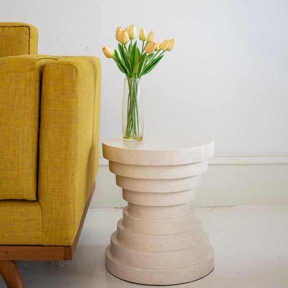 Deus Terrazzo Speckled Side Table