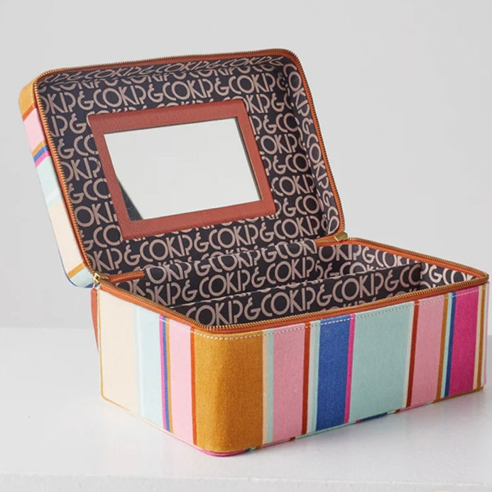 JAIPUR STRIPE TOILETRY CASE-KIP & CO