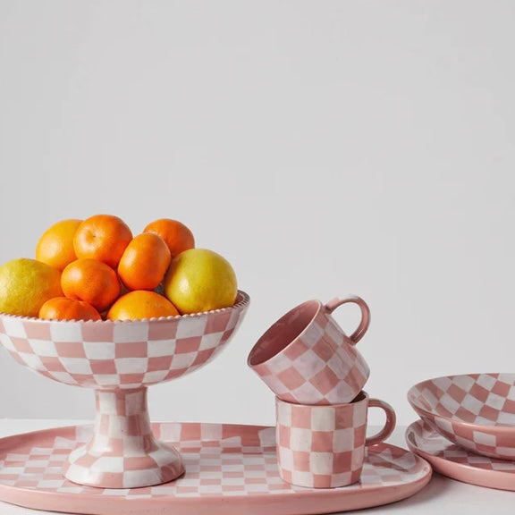 CHECKERED PLATTER-KIP & CO