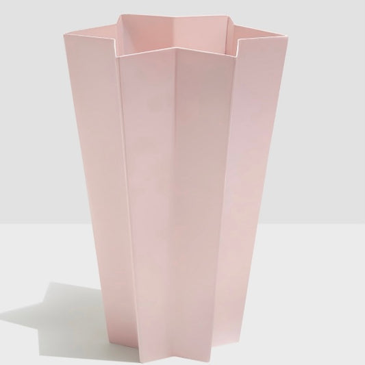 METAL STAR VASE - PINK