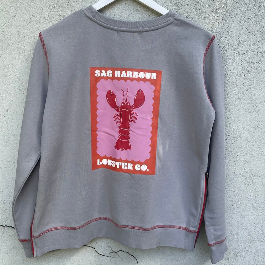 Sag Harbour Sweatshirt – Grey & Red