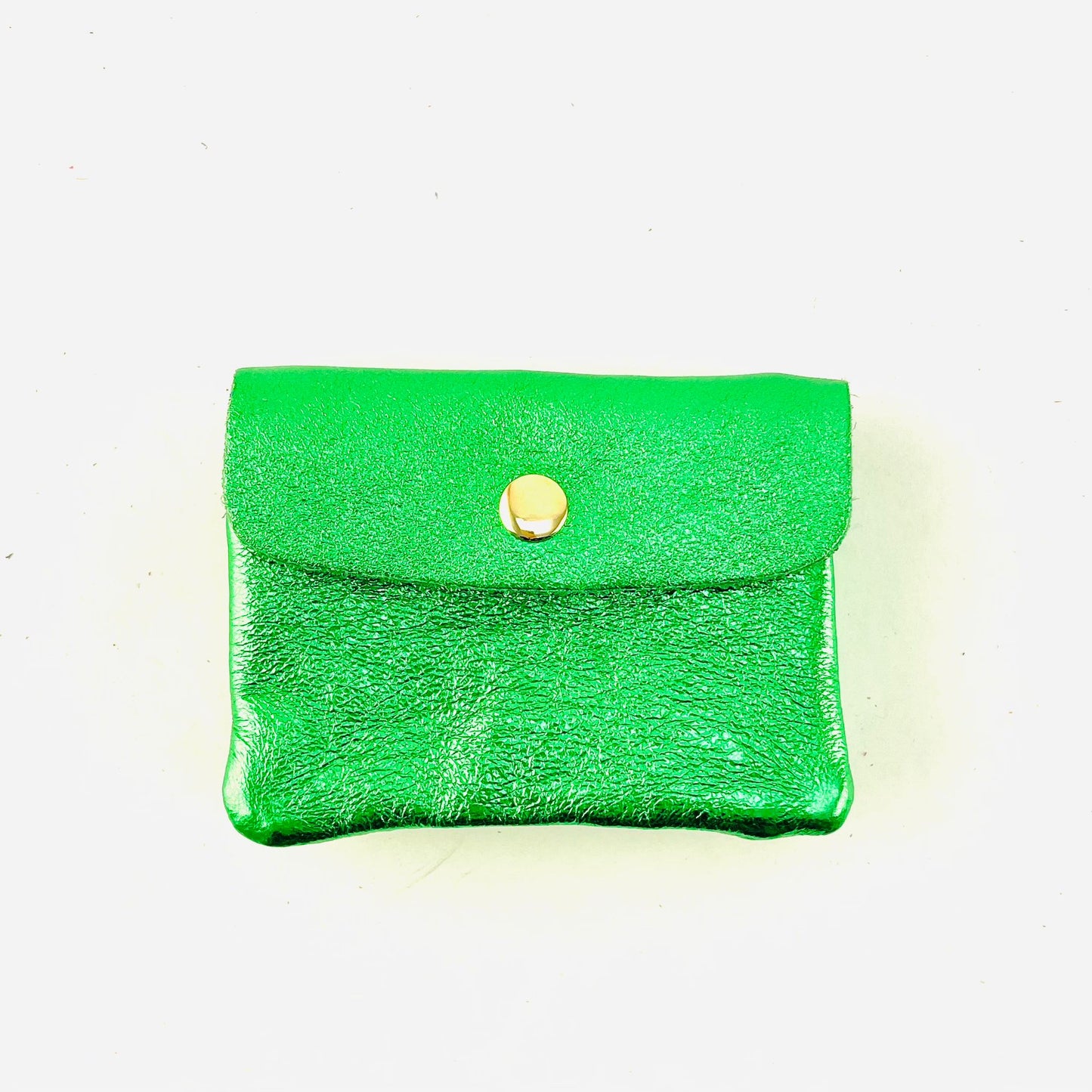 LOLA PURSE -GREEN METALLIC LEATHER