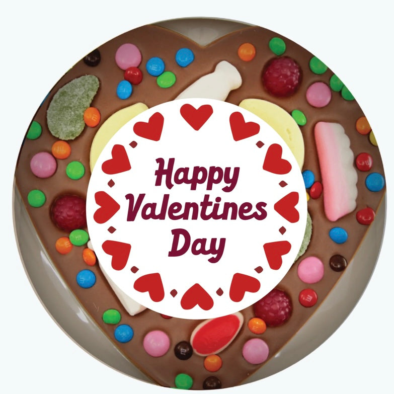 Valentine's Giant Lolly Heart - Happy Valentine's Day