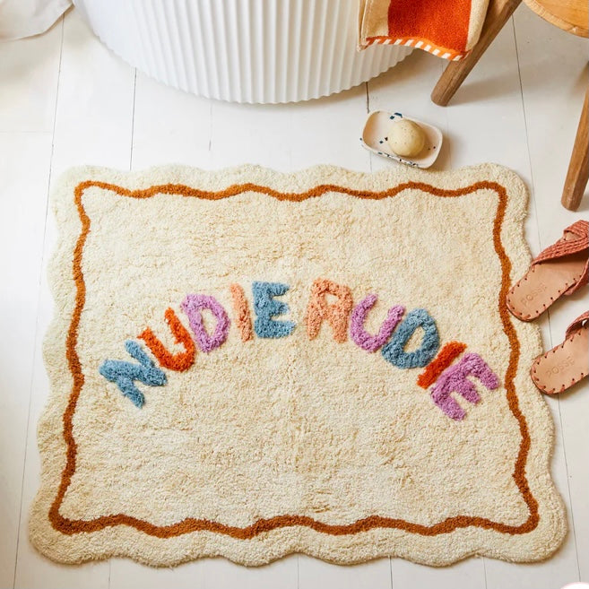 TULA NUDIE BATH MAT - VANILLA RIPPLE-SAGE & CLARE