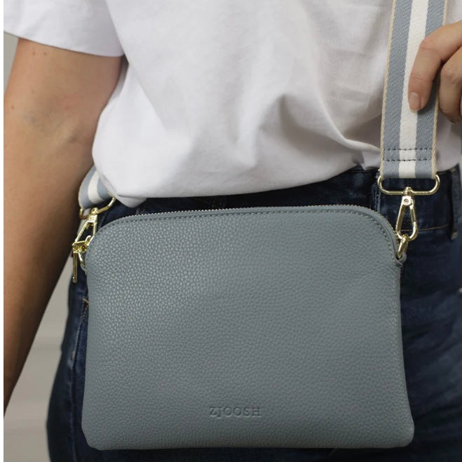 Harry Cross Body Bag -Steel Blue