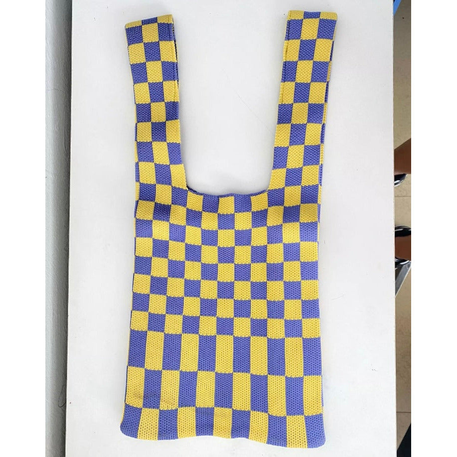 Checkmate Plaid Tote Bag