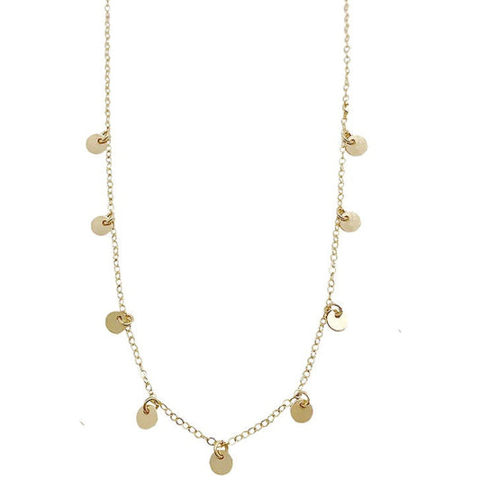 MISUZI - Coco Disc Necklace - Gold