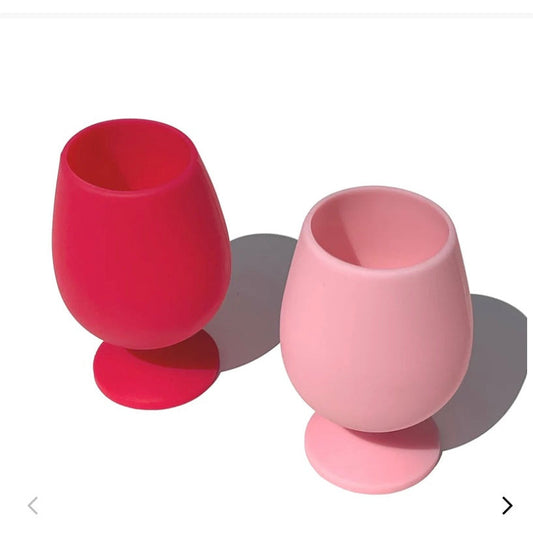 Stemm | Unbreakable Silicone Wine Glasses | Miyako-Cherry & Blush