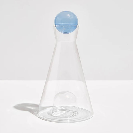 FAZEEK-VICE VERSA CARAFE - CLEAR + BLUE