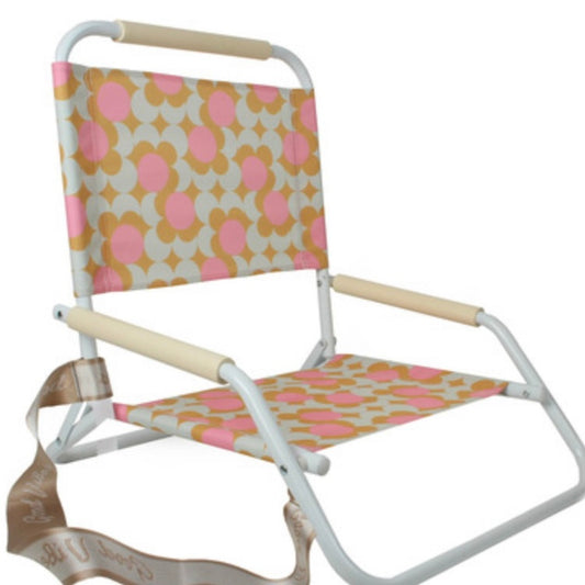 Retro Dot Foldable Beach Chair