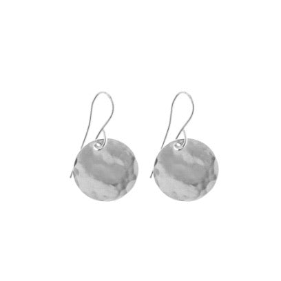 Misuzi Jewellery Hammered Disc Classic Earrings