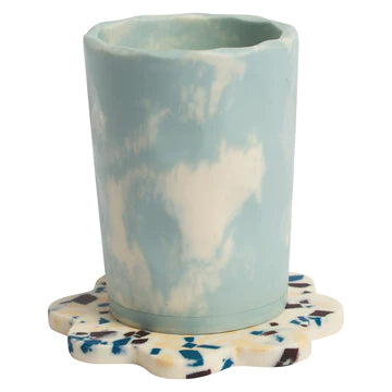 SAGE X CLARE - CECILIA COASTERS SET OF 2 - TAFFY TERRAZZO