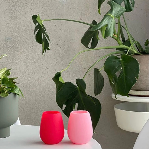 Fegg | Unbreakable Silicone Tumblers | Kitami -cherry + blush