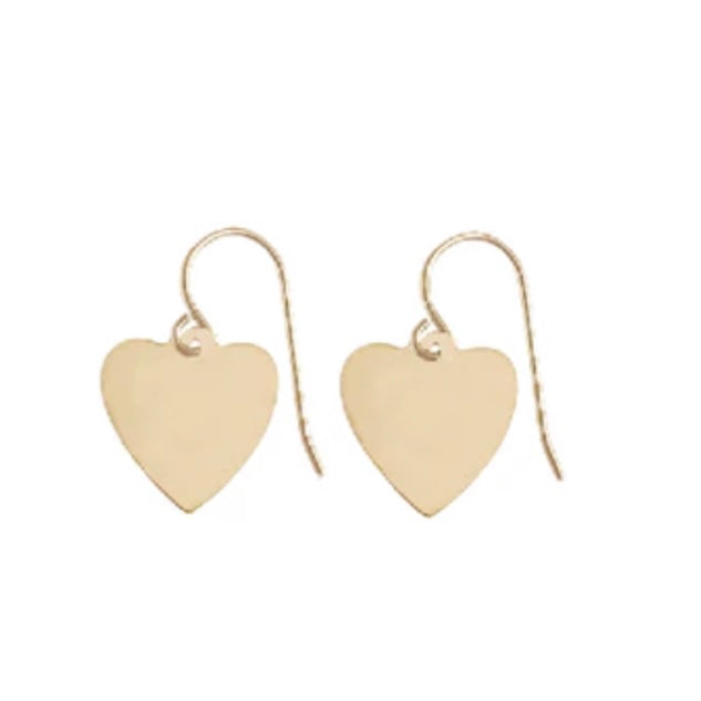 Misuzi Jewellery Paris Hoop Aviary Heart Earrings